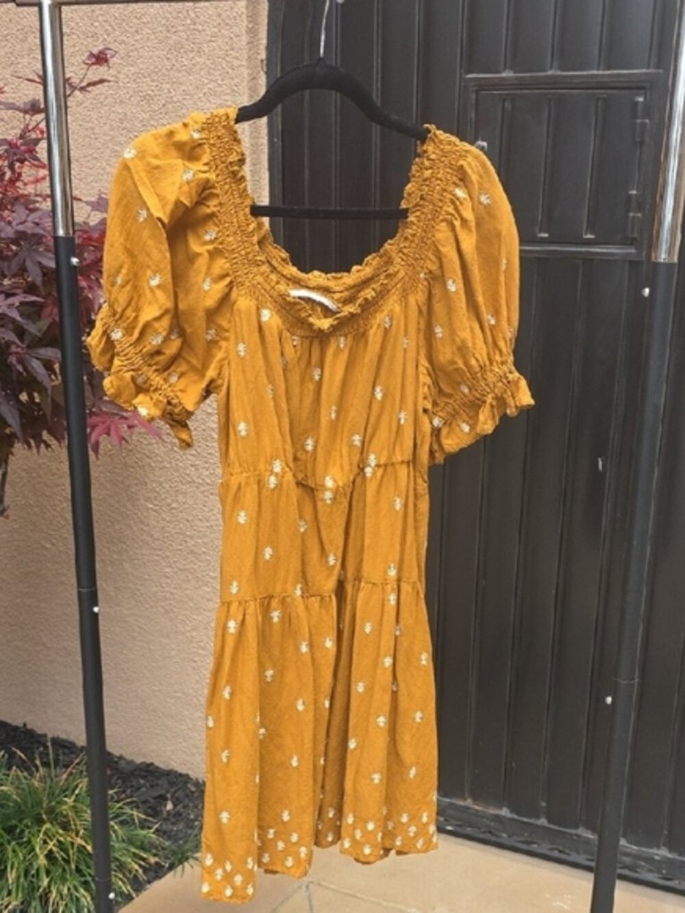 Old Navy Yellow Puff Sleeve Sundress